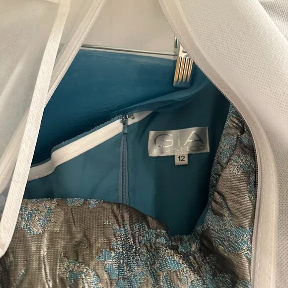 Gia Franco Feriani Couture Evening Gown - new with tags - size 12 - Picture 5 of 5